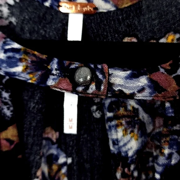 Free People Printed Snap Out Of It Rayon Dress / tunic size Medium - Picture 10 of 12